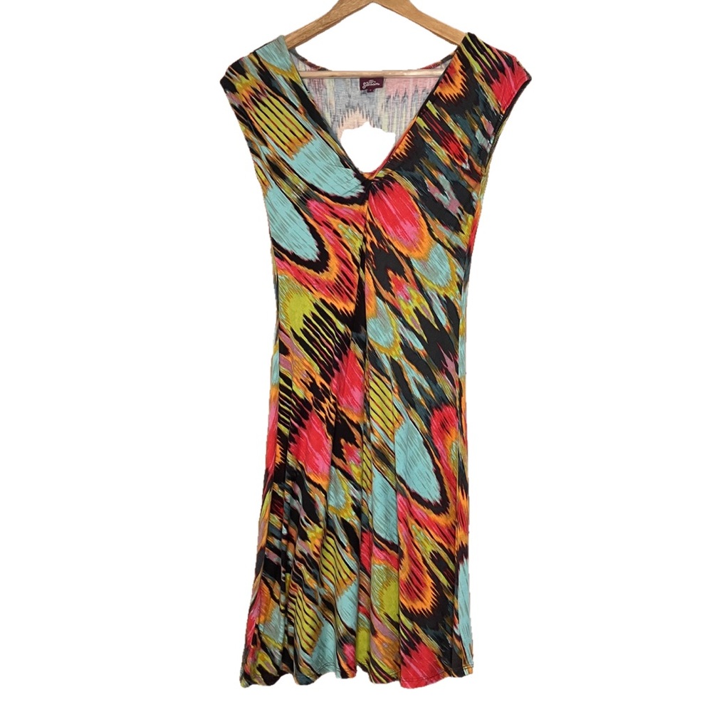 Salaam! Ikat print Twist dress (S)